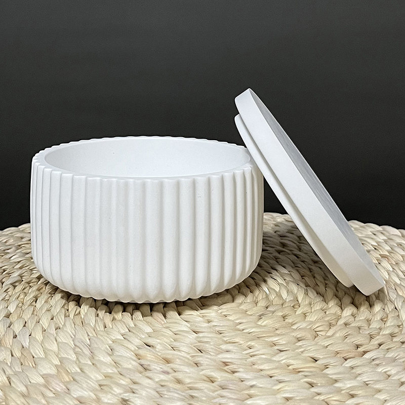 Diy listrado caixa de armazena - Candle Supplies Jars avaliação e preço