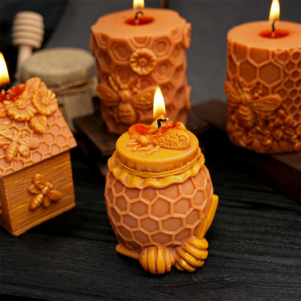 Molde de vela de pilar de favo - Candle Supplies Jars avaliação e preço
