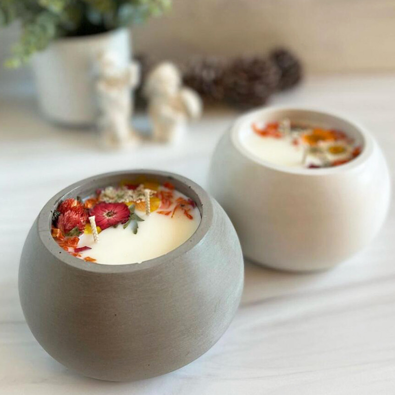 Rodada Vela Concreta Jar Silic - Candle Supplies Jars avaliação e preço